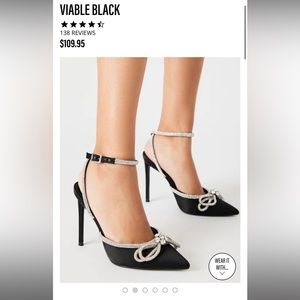 Viable Pump Black Steve Madden Heels Size 8